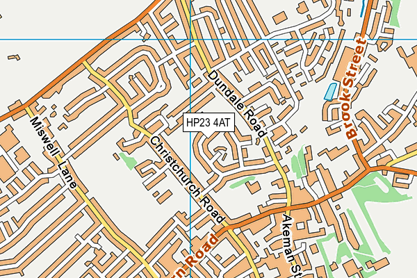 HP23 4AT map - OS VectorMap District (Ordnance Survey)