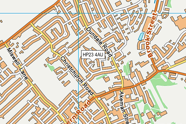 HP23 4AU map - OS VectorMap District (Ordnance Survey)