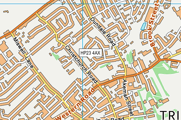 HP23 4AX map - OS VectorMap District (Ordnance Survey)