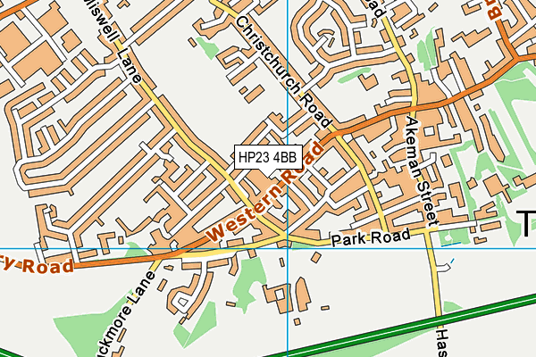 HP23 4BB map - OS VectorMap District (Ordnance Survey)