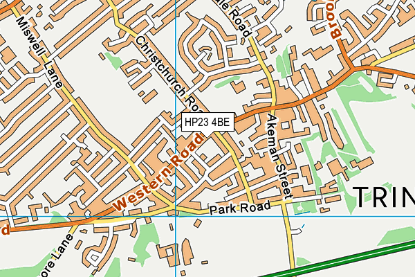 HP23 4BE map - OS VectorMap District (Ordnance Survey)