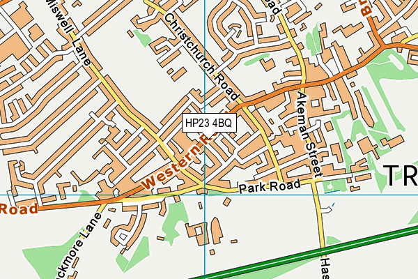 HP23 4BQ map - OS VectorMap District (Ordnance Survey)