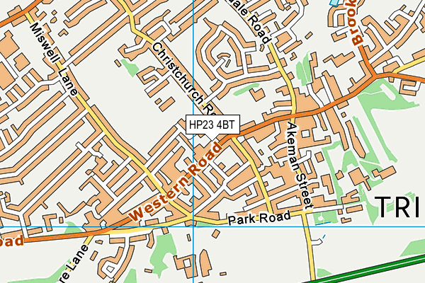 HP23 4BT map - OS VectorMap District (Ordnance Survey)