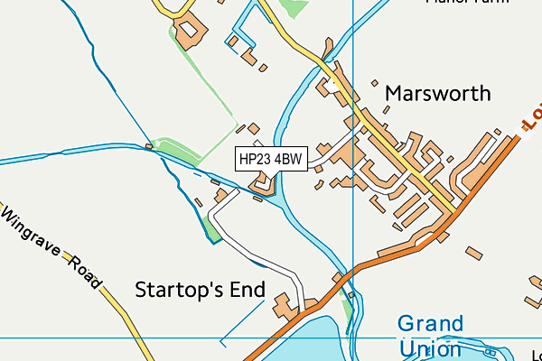 HP23 4BW map - OS VectorMap District (Ordnance Survey)