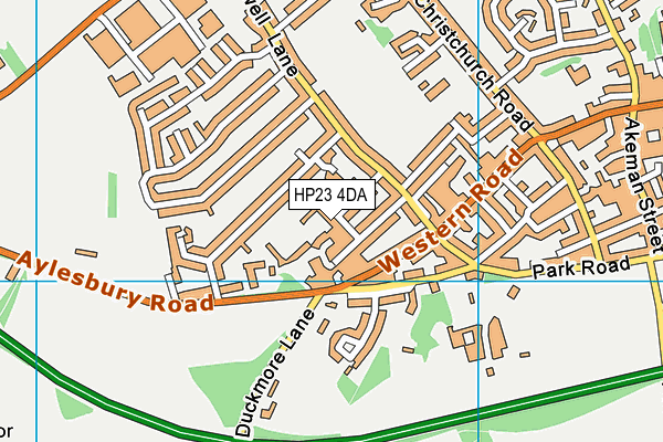 HP23 4DA map - OS VectorMap District (Ordnance Survey)
