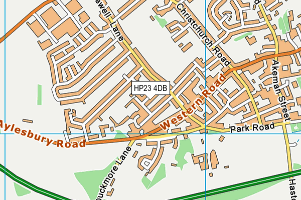 HP23 4DB map - OS VectorMap District (Ordnance Survey)