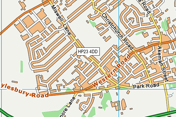 HP23 4DD map - OS VectorMap District (Ordnance Survey)