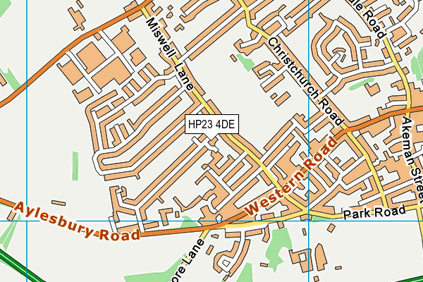 HP23 4DE map - OS VectorMap District (Ordnance Survey)