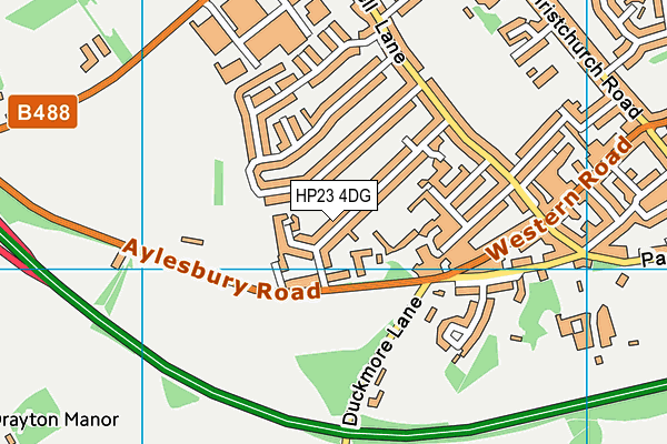 HP23 4DG map - OS VectorMap District (Ordnance Survey)