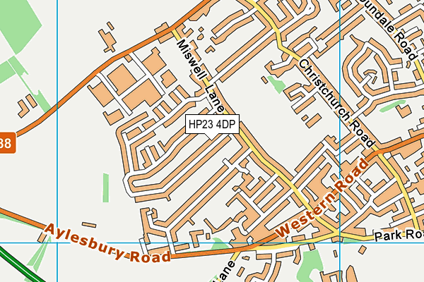 HP23 4DP map - OS VectorMap District (Ordnance Survey)