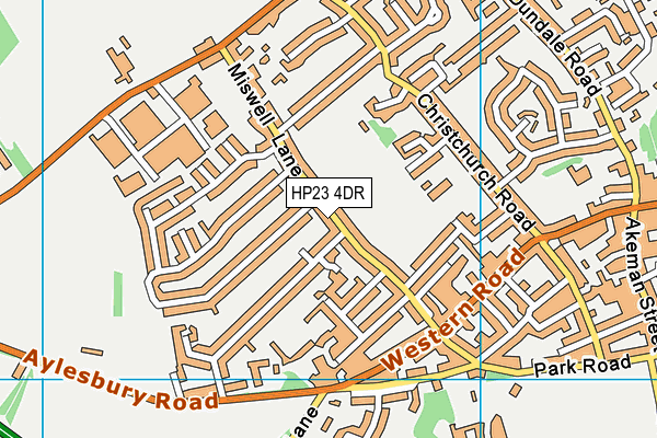 HP23 4DR map - OS VectorMap District (Ordnance Survey)