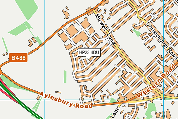 HP23 4DU map - OS VectorMap District (Ordnance Survey)