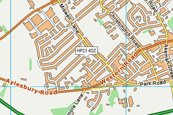 HP23 4DZ map - OS VectorMap District (Ordnance Survey)