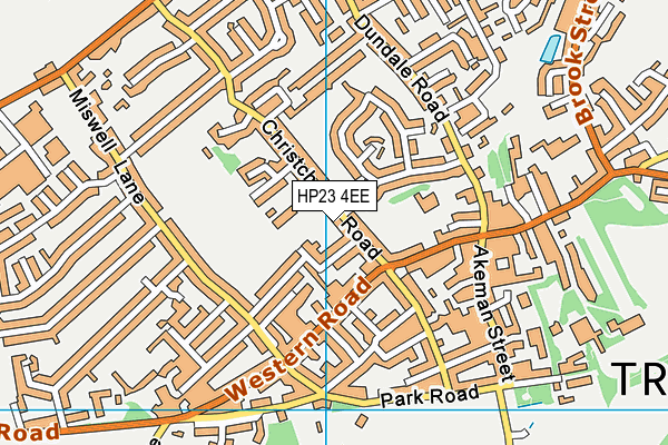 HP23 4EE map - OS VectorMap District (Ordnance Survey)