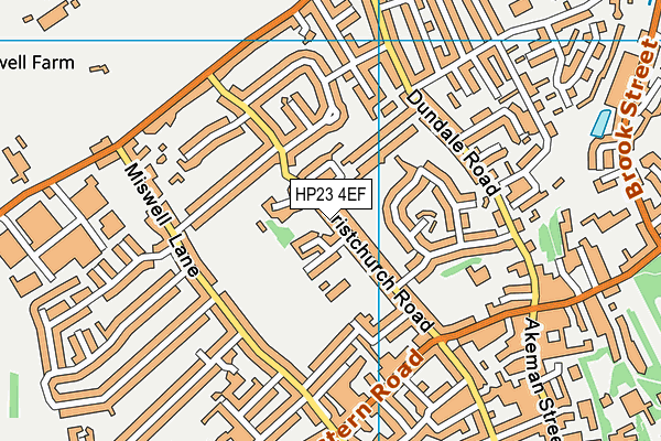 HP23 4EF map - OS VectorMap District (Ordnance Survey)