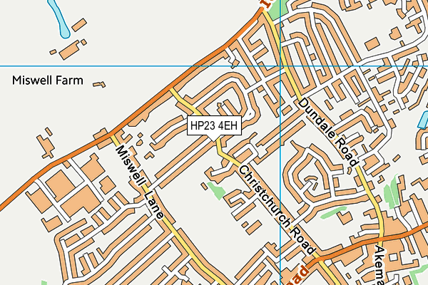 HP23 4EH map - OS VectorMap District (Ordnance Survey)