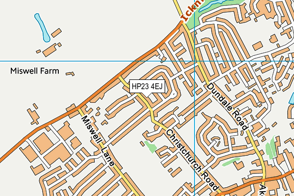 HP23 4EJ map - OS VectorMap District (Ordnance Survey)