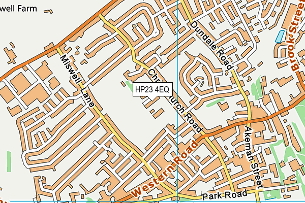 HP23 4EQ map - OS VectorMap District (Ordnance Survey)