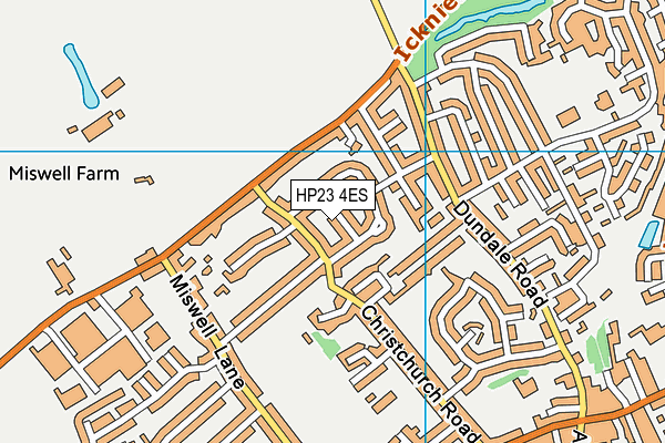 HP23 4ES map - OS VectorMap District (Ordnance Survey)