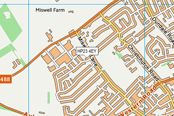 HP23 4EY map - OS VectorMap District (Ordnance Survey)