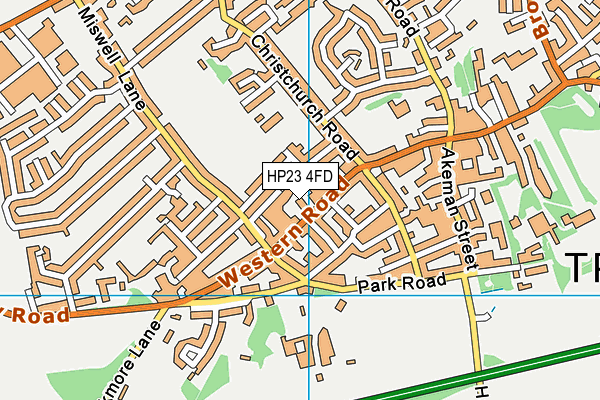 HP23 4FD map - OS VectorMap District (Ordnance Survey)