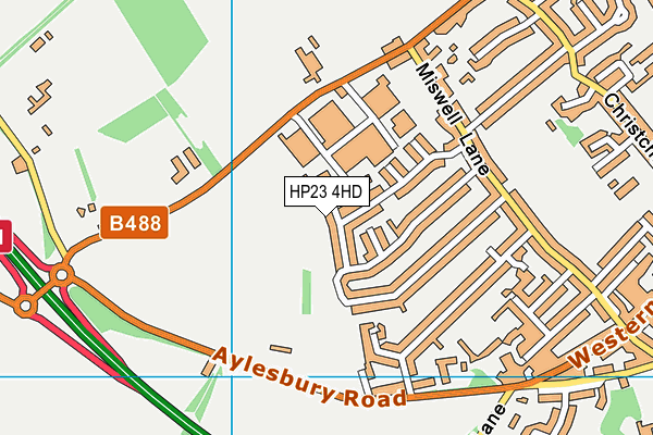 HP23 4HD map - OS VectorMap District (Ordnance Survey)