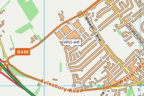 HP23 4HF map - OS VectorMap District (Ordnance Survey)