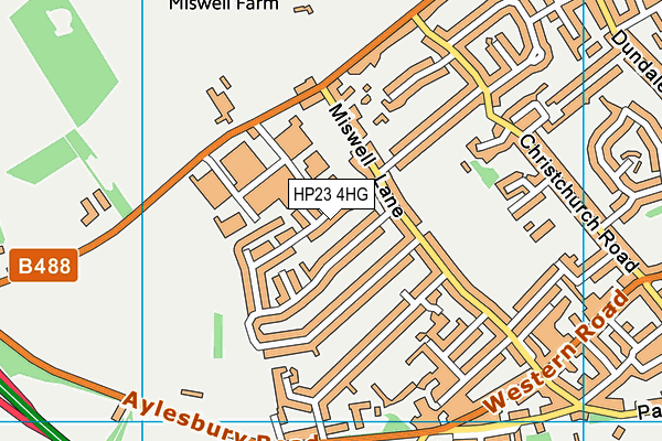 HP23 4HG map - OS VectorMap District (Ordnance Survey)