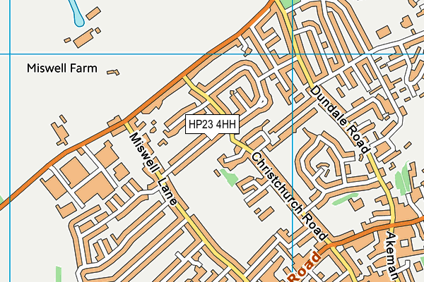 HP23 4HH map - OS VectorMap District (Ordnance Survey)