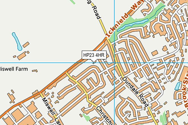 HP23 4HR map - OS VectorMap District (Ordnance Survey)