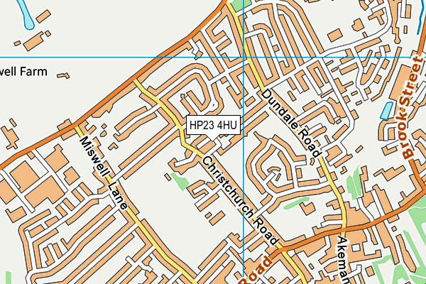 HP23 4HU map - OS VectorMap District (Ordnance Survey)