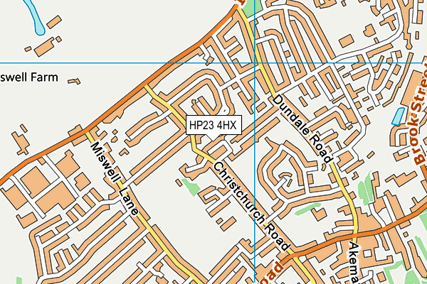 HP23 4HX map - OS VectorMap District (Ordnance Survey)