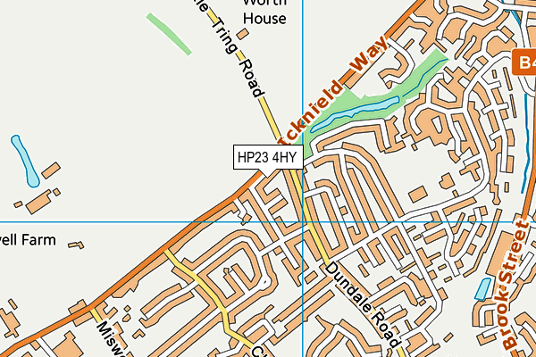 HP23 4HY map - OS VectorMap District (Ordnance Survey)