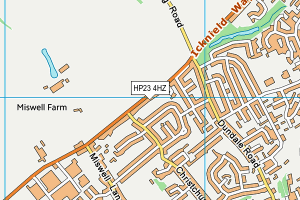 HP23 4HZ map - OS VectorMap District (Ordnance Survey)