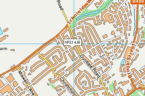 HP23 4JB map - OS VectorMap District (Ordnance Survey)