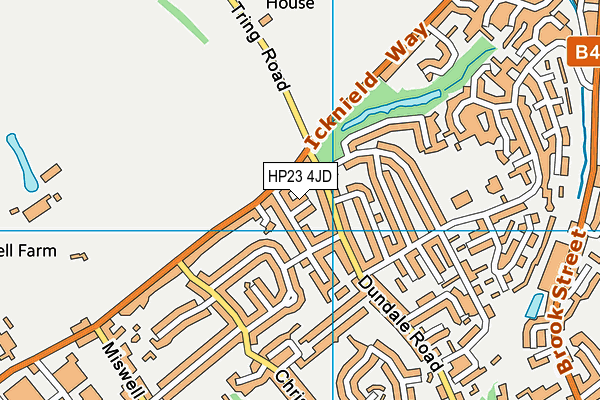 HP23 4JD map - OS VectorMap District (Ordnance Survey)