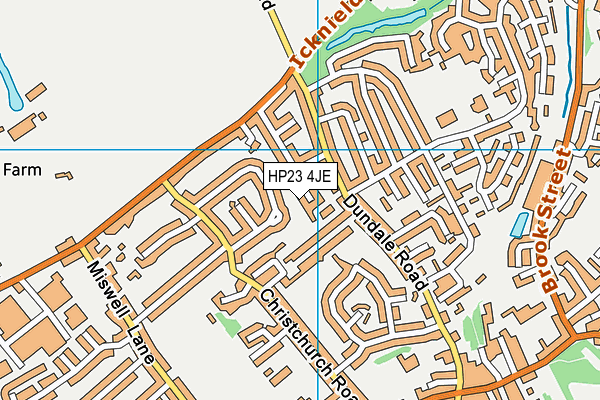 HP23 4JE map - OS VectorMap District (Ordnance Survey)