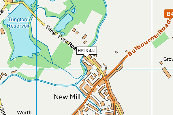 HP23 4JJ map - OS VectorMap District (Ordnance Survey)