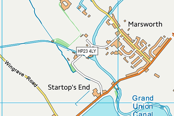 Marsworth Recreation Ground (Closed) map (HP23 4LY) - OS VectorMap District (Ordnance Survey)