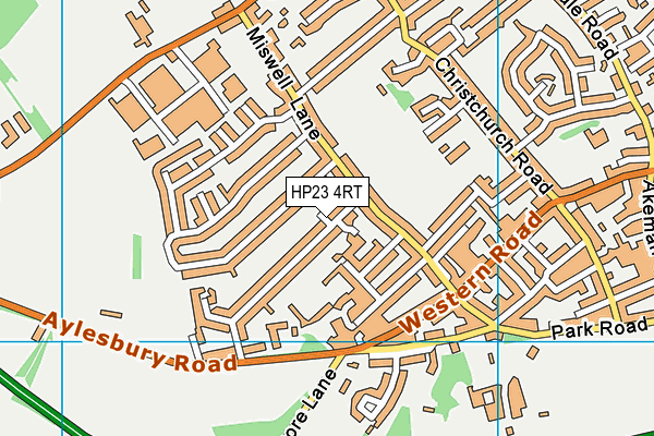 HP23 4RT map - OS VectorMap District (Ordnance Survey)