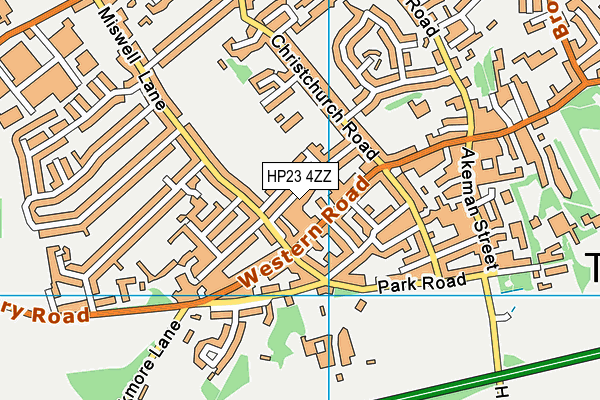 HP23 4ZZ map - OS VectorMap District (Ordnance Survey)