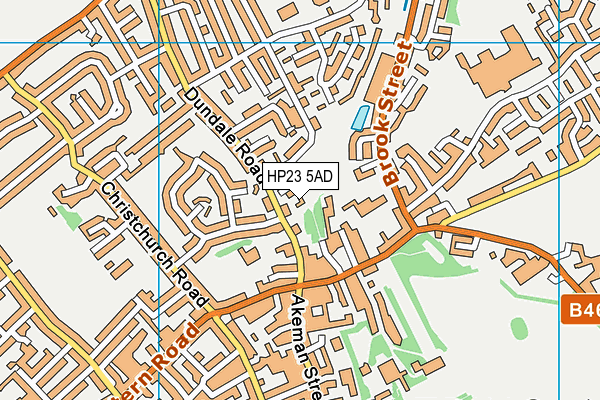 HP23 5AD map - OS VectorMap District (Ordnance Survey)