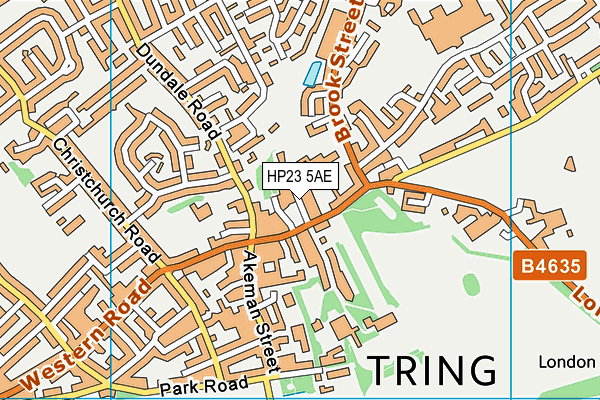 HP23 5AE map - OS VectorMap District (Ordnance Survey)