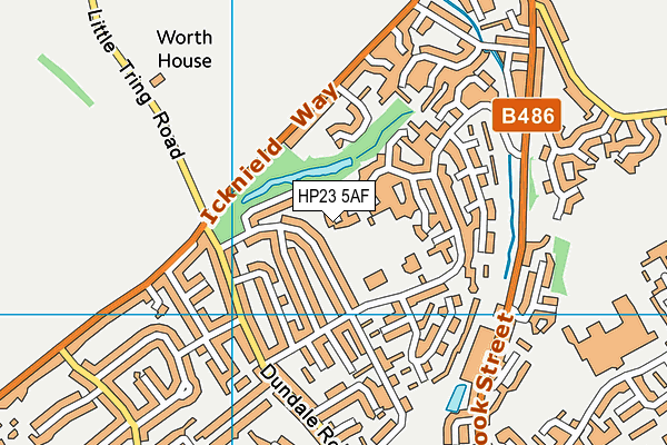 HP23 5AF map - OS VectorMap District (Ordnance Survey)