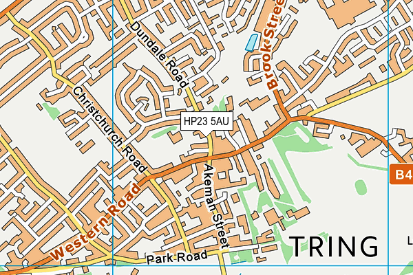Bishop Wood Church of England Junior School, Tring map (HP23 5AU) - OS VectorMap District (Ordnance Survey)