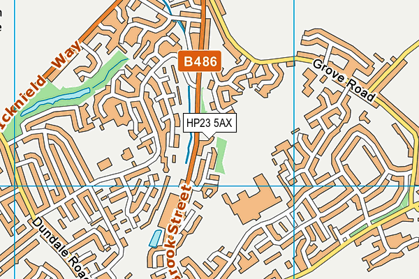 HP23 5AX map - OS VectorMap District (Ordnance Survey)