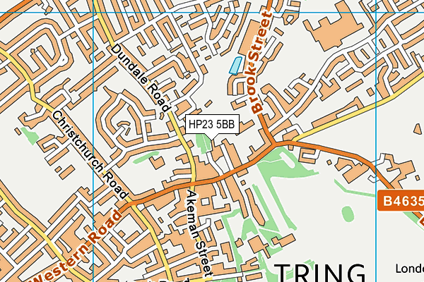HP23 5BB map - OS VectorMap District (Ordnance Survey)
