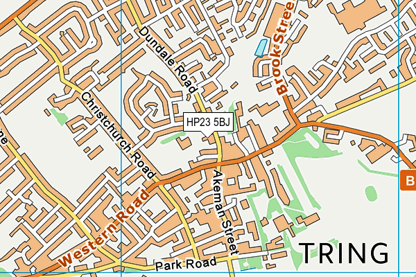 HP23 5BJ map - OS VectorMap District (Ordnance Survey)