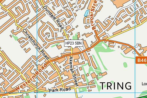 HP23 5BN map - OS VectorMap District (Ordnance Survey)