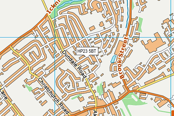 HP23 5BT map - OS VectorMap District (Ordnance Survey)